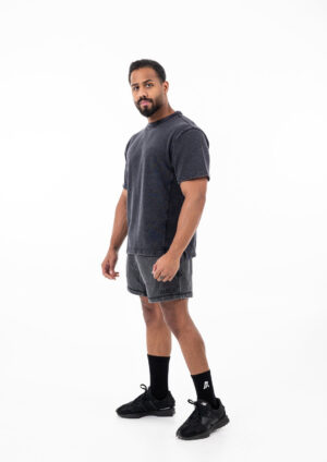 Short Pant – Acid Wash Effect - Black